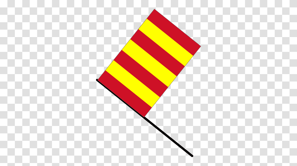 Yellow And Red Striped Flag Vector Clip Art, Fence, Barricade, Label Transparent Png