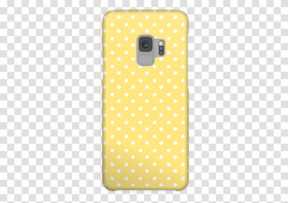 Yellow And White Dots Galaxy S9 Case Mobile Phone Case, Texture, Polka Dot, Cushion, Electronics Transparent Png