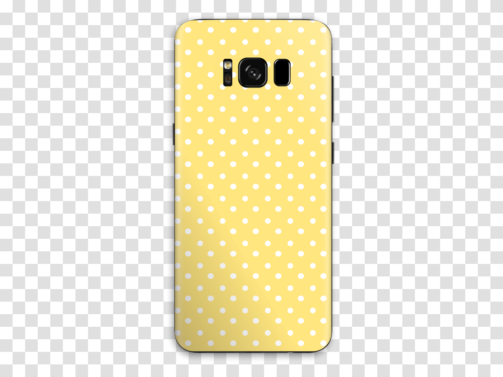 Yellow And White Dots Skin Galaxy S8 Polka Dot, Texture, Mobile Phone, Electronics, Cell Phone Transparent Png