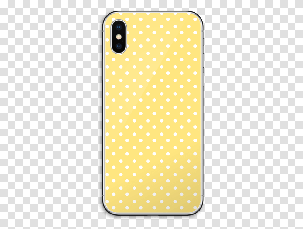 Yellow And White Dots Skin Iphone X Polka Dot, Texture, Mobile Phone, Electronics, Cell Phone Transparent Png