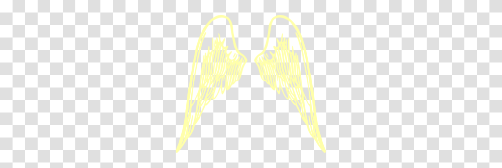 Yellow Angel Wings Clip Art, Footprint Transparent Png