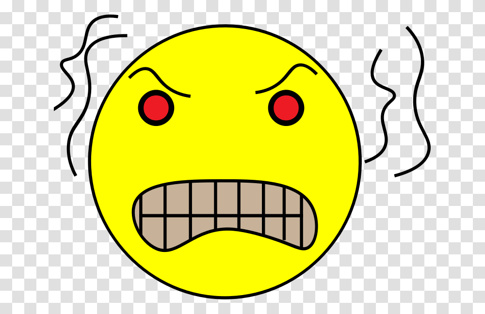 Yellow Angry Head Clip Art Anger Face, Label, Sticker, Pac Man Transparent Png