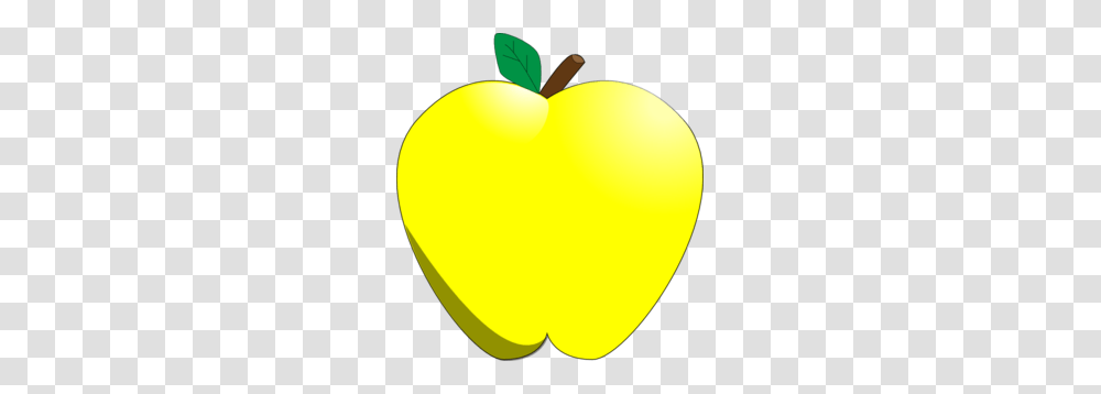 Yellow Apple Clip Art, Tennis Ball, Sport, Sports, Plant Transparent Png