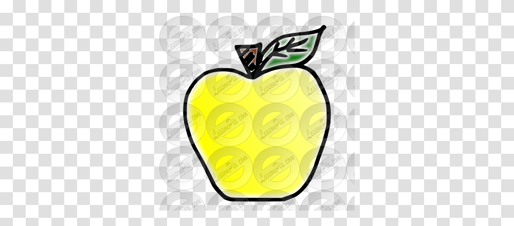 Yellow Apple Picture For Classroom Therapy Use Great Fresh, Plectrum, Coin, Money, Heart Transparent Png