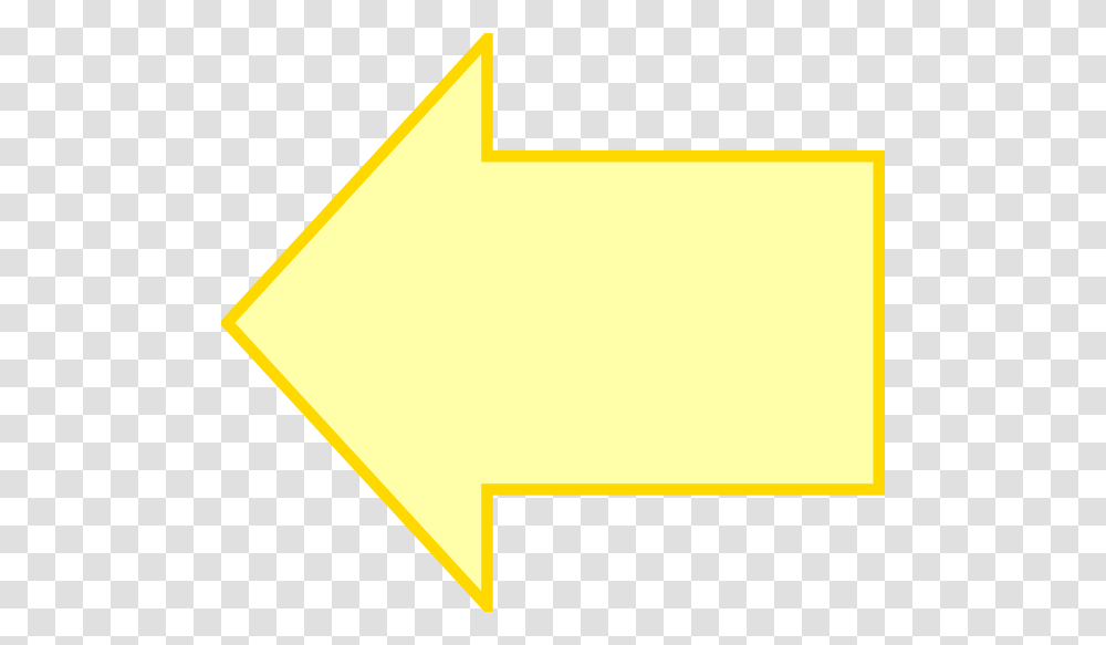 Yellow Arrow Clip Art At Clker Yellow Arrow Left, Lighting, Star Symbol, Envelope Transparent Png
