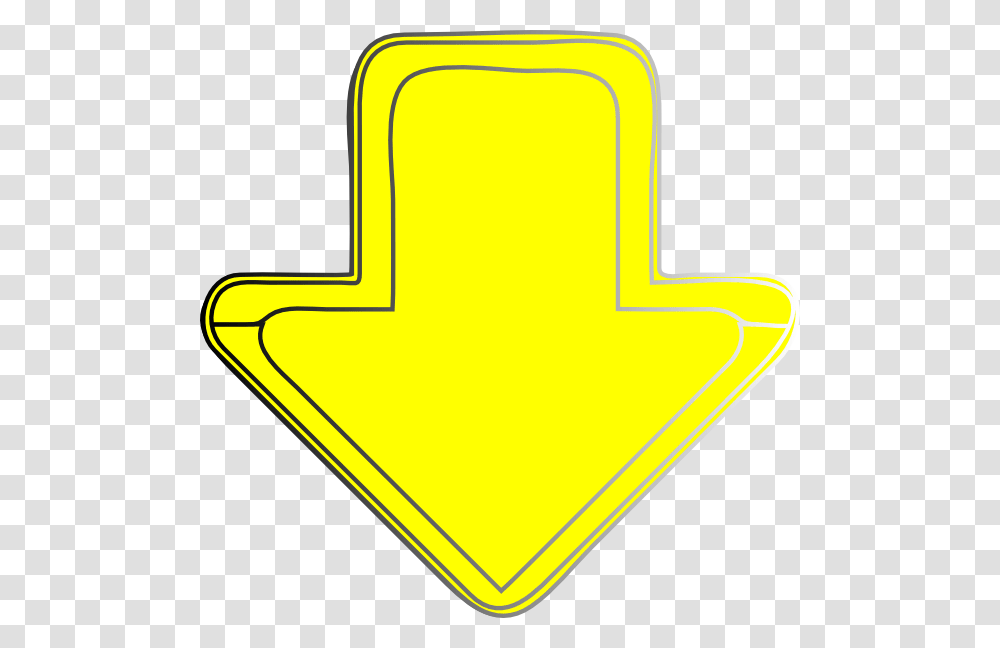 Yellow Arrow With Black Background, Light, Sign, Shovel Transparent Png