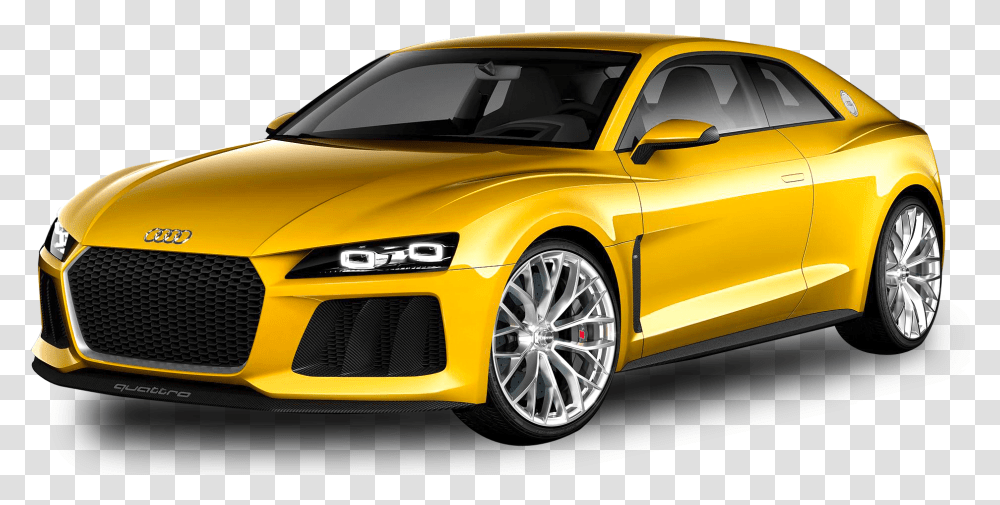 Yellow Audi Car Image Audi Sports Car, Vehicle, Transportation, Coupe, Mustang Transparent Png