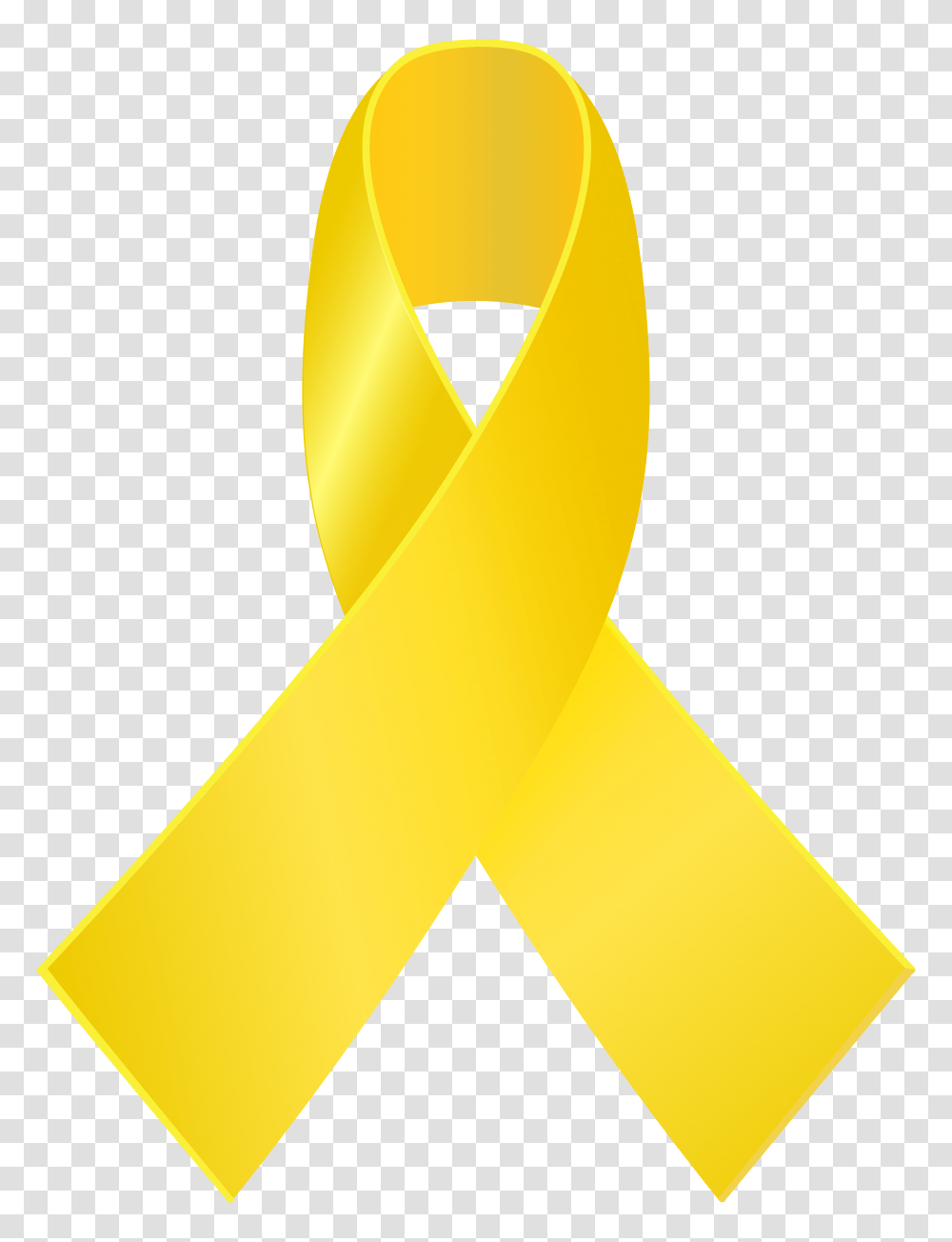 Yellow Awareness Ribbon Clip Art, Sunlight, Paper Transparent Png