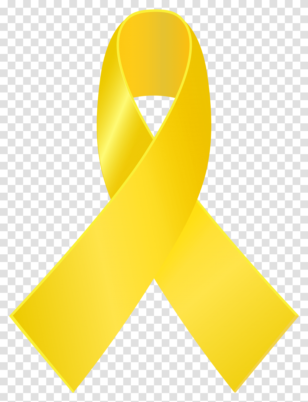 Yellow Awareness Ribbon Clip Art Yellow Awareness Ribbons, Hip Transparent Png