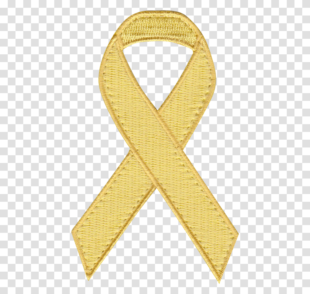 Yellow Awareness Ribbon Patch Erb's Palsy Awareness Week 2019, Strap, Gold, Rug, Gold Medal Transparent Png