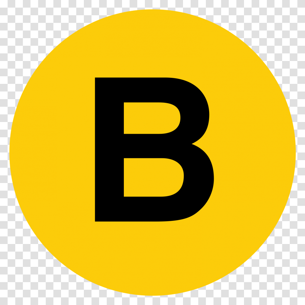 Yellow B Logo Big N, Number, Symbol, Text, Label Transparent Png