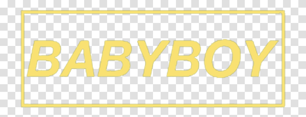 Yellow Babyboy Boy Aesthetic Tumblr Text Parallel, Label, Number, Word Transparent Png