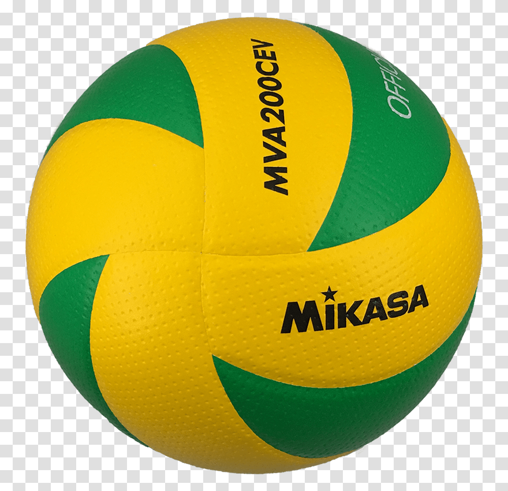 Yellow Ball Balon Mikasa Mva 200 Cev, Volleyball, Team Sport, Sports, Sphere Transparent Png