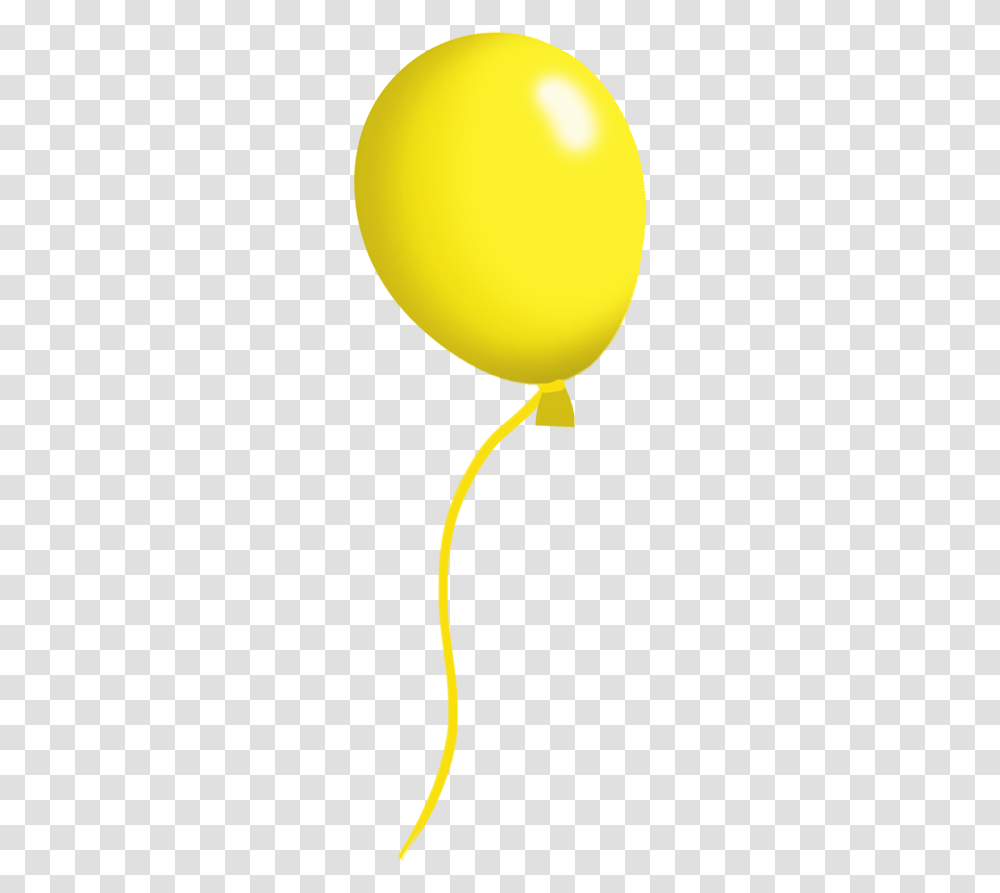 Yellow Balloon On A String Balloon With Black Background, Apparel, Hat, Headband Transparent Png