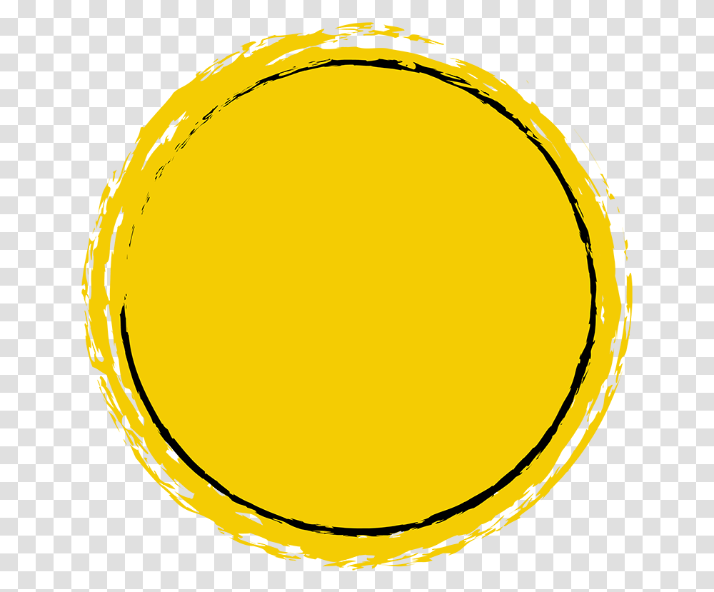 Yellow Banner Circle, Tennis Ball, Sport, Sports Transparent Png