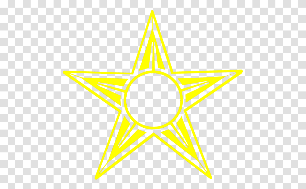 Yellow Barnstar Star Circle, Star Symbol, Cross Transparent Png