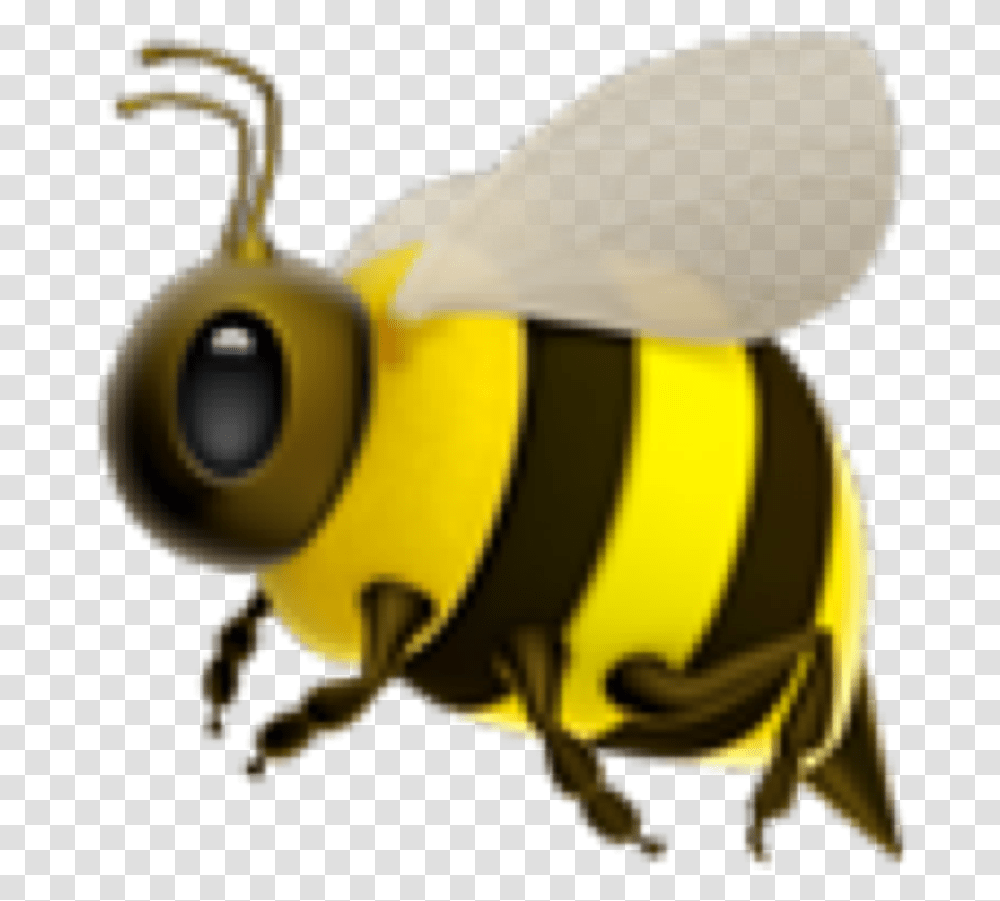 Yellow Bee Emoji Freetoedit Bee Emoji Background, Wasp, Insect, Invertebrate, Animal Transparent Png