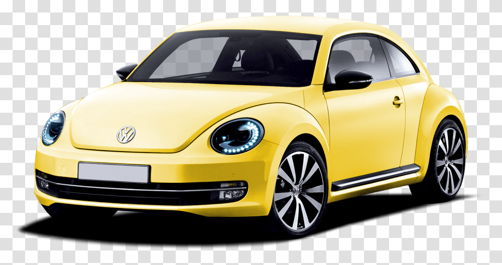 Yellow Beetle Car New Beetle 2012, Vehicle, Transportation, Sedan, Spoke Transparent Png