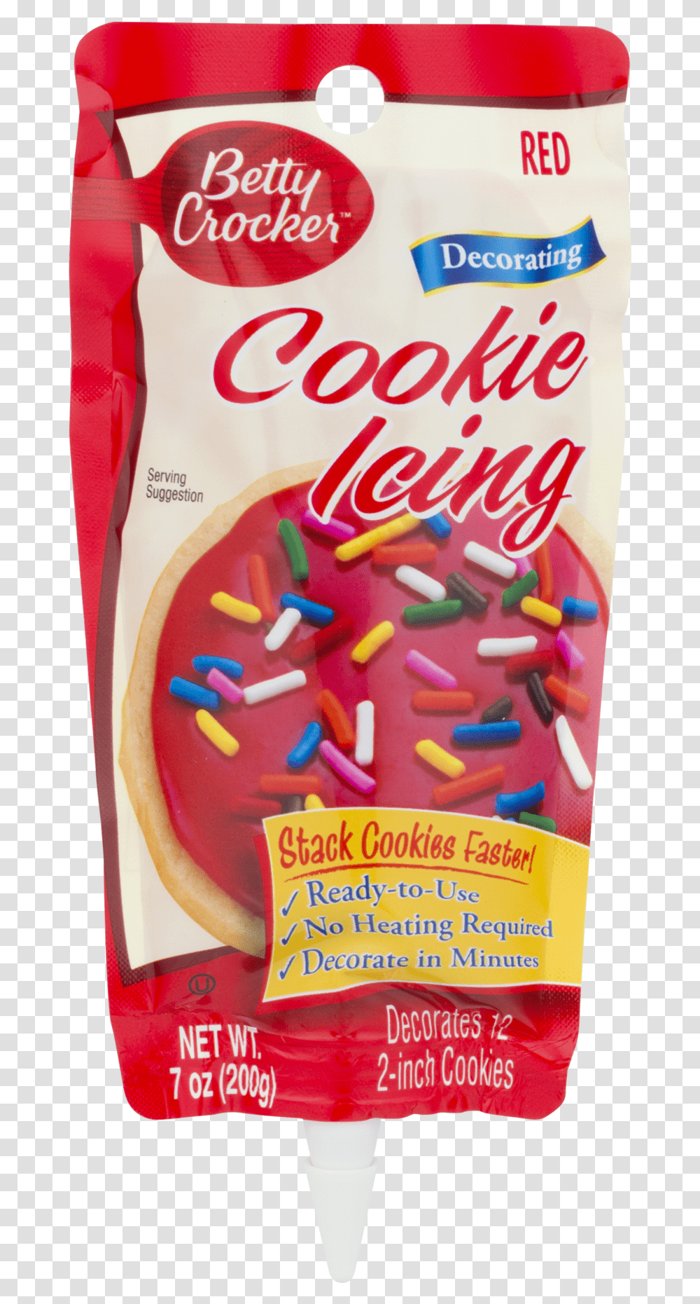 Yellow Betty Crocker Cookie Icing, Sweets, Food, Confectionery, Dessert Transparent Png