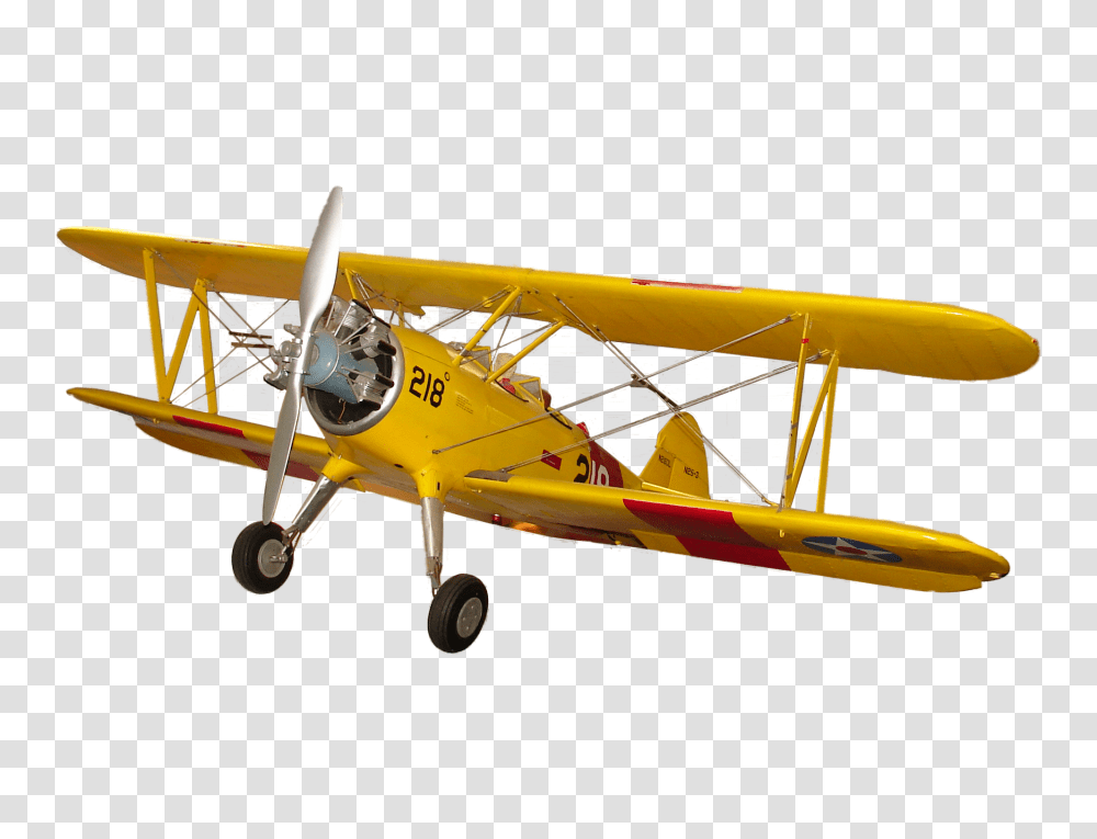 Yellow Biplane Airplane Planes Silhouette, Aircraft, Vehicle, Transportation Transparent Png