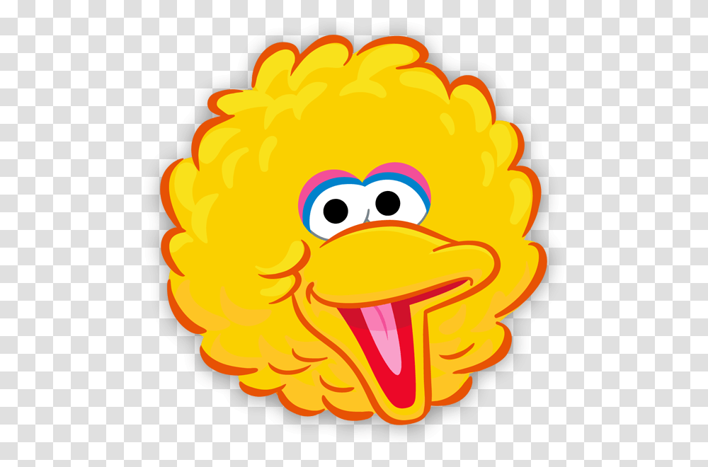 Yellow Bird Face Template Sesame Street Characters Big Bird, Animal, Mouth, Lip, Photography Transparent Png