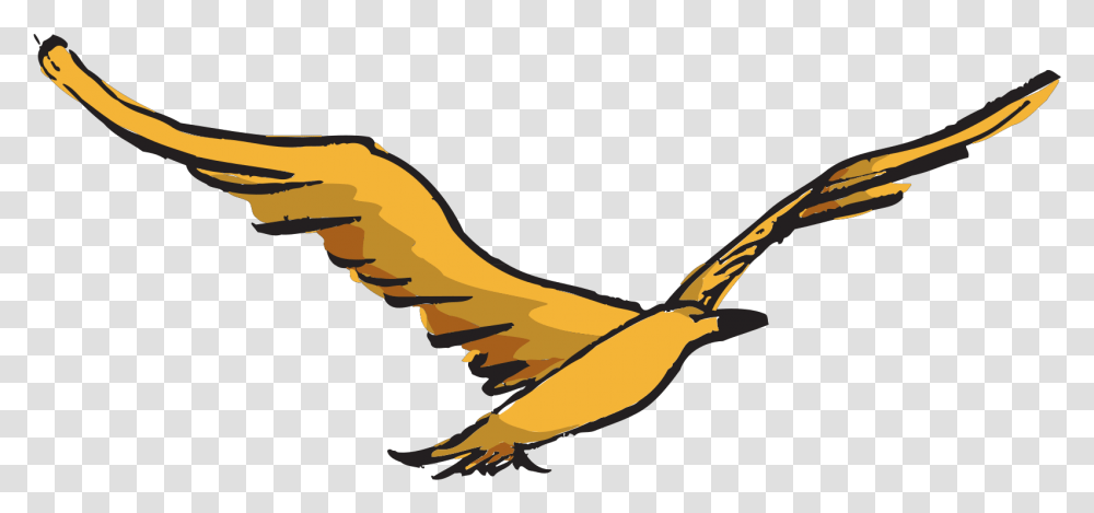 Yellow Bird Flying Clip Art, Animal, Eagle, Scissors, Blade Transparent Png