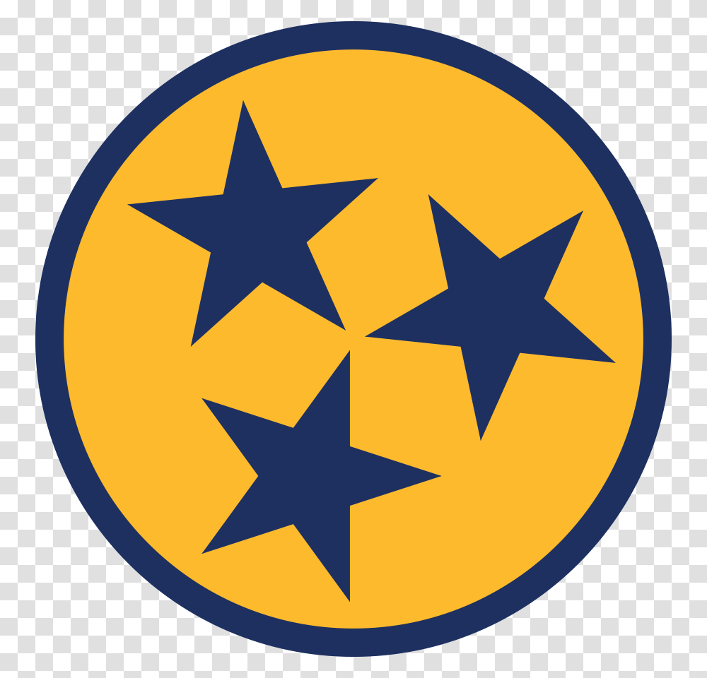 Yellow Black And White Tennessee Tristar, Star Symbol, First Aid Transparent Png