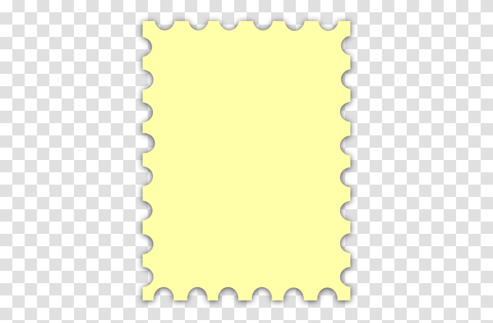 Yellow Blank Postage Stamp Clip Art, Page Transparent Png