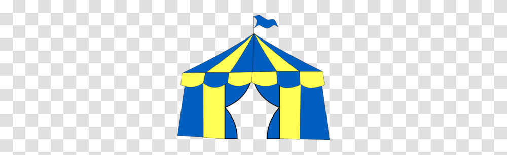 Yellow Blue Circus Tent Clip Art, Leisure Activities, Canopy Transparent Png