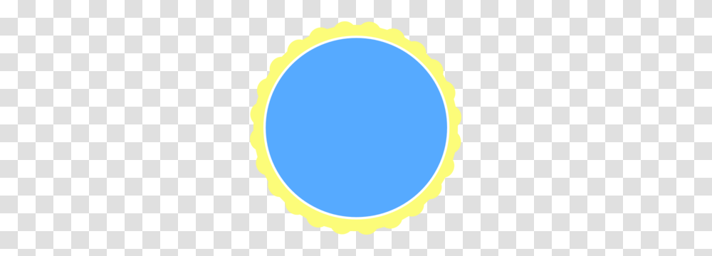 Yellow Blue Scallop Circle Frame Clip Art, Nature, Outdoors, Balloon, Sky Transparent Png