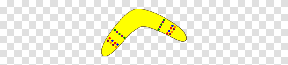 Yellow Boomerang Clip Art, Plant, Fruit, Food, Banana Transparent Png