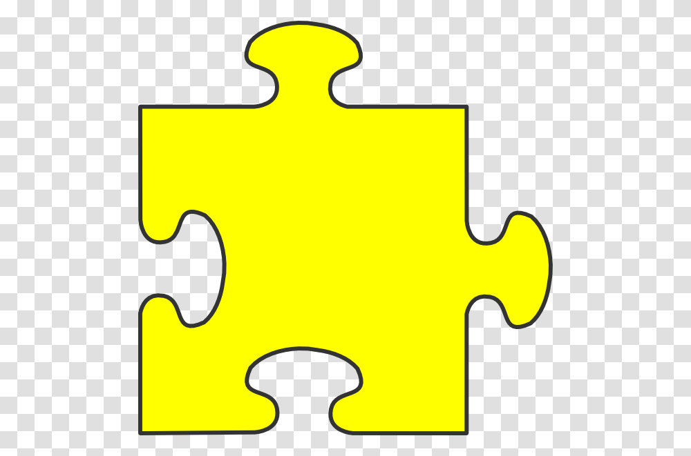 Yellow Border Puzzle Piece Top Clip Art, Jigsaw Puzzle, Game, Long Sleeve Transparent Png