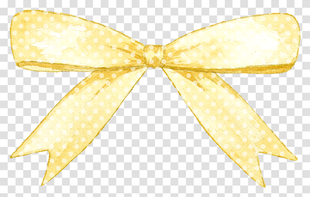 Yellow Bow Vintage Gold, Tie, Accessories, Accessory, Fungus Transparent Png