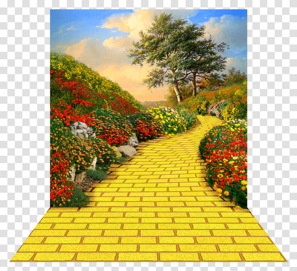Yellow Brick Road Download Yellow Brick Road, Walkway, Path, Outdoors, Flagstone Transparent Png