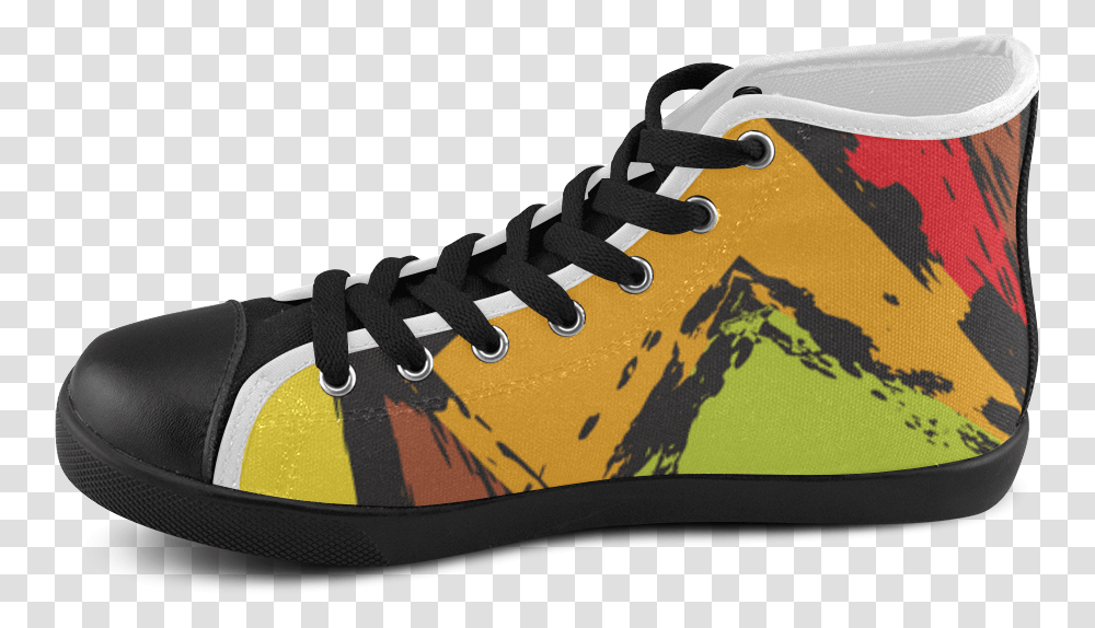 Yellow Brick Road Men's High Top Canvas Shoes Skate Shoe, Apparel, Footwear, Sneaker Transparent Png