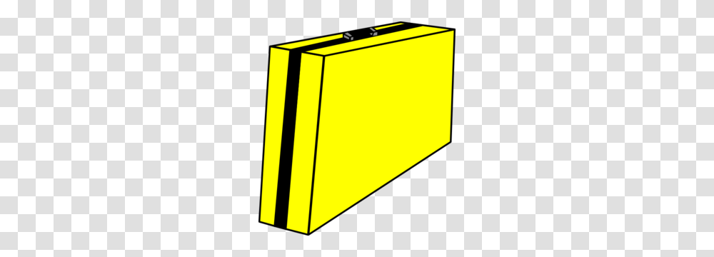 Yellow Briefcase No Shadow Clip Art, Bag, File Binder, File Folder Transparent Png