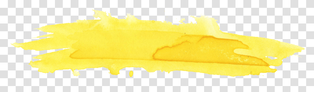 Yellow Brush Stroke, Paper, Stain Transparent Png