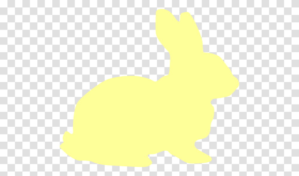 Yellow Bunny Silhouette Clip Art, Animal, Mammal, Bird, Rabbit Transparent Png