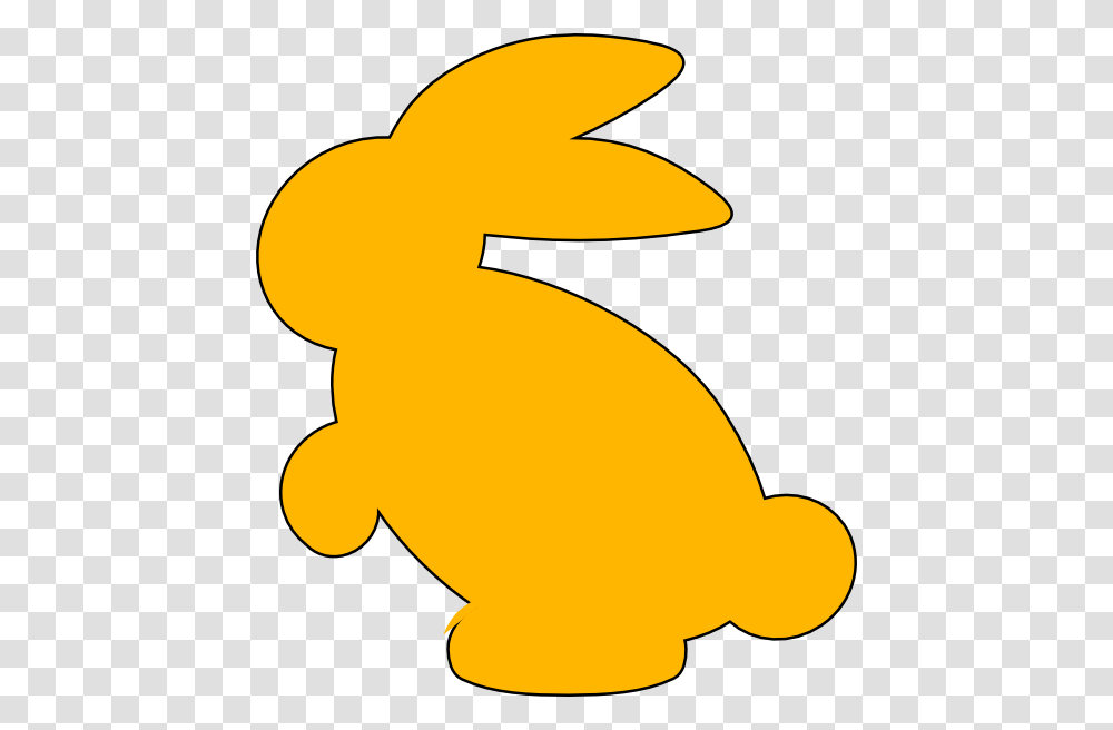 Yellow Bunny Silhouette Clip Art, Animal, Reptile, Goldfish, Toy Transparent Png