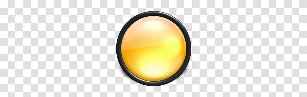 Yellow Button Icon, Sphere, Lamp, Light Transparent Png