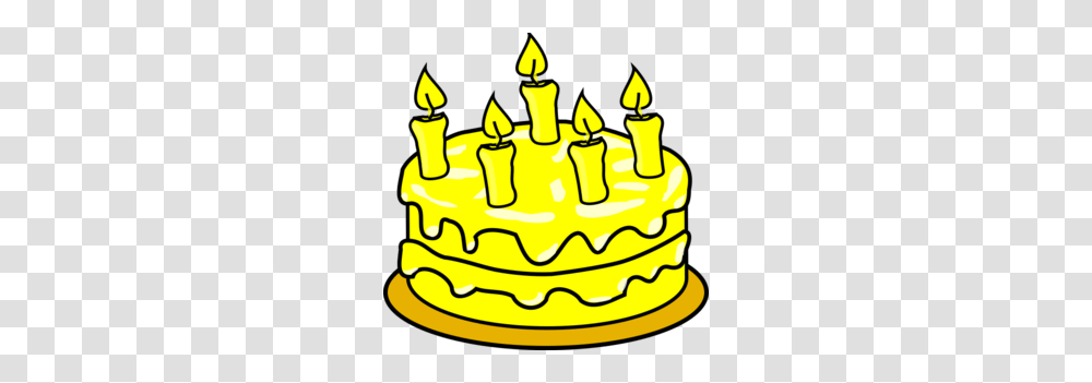 Yellow Cake Clip Art, Dessert, Food, Birthday Cake Transparent Png