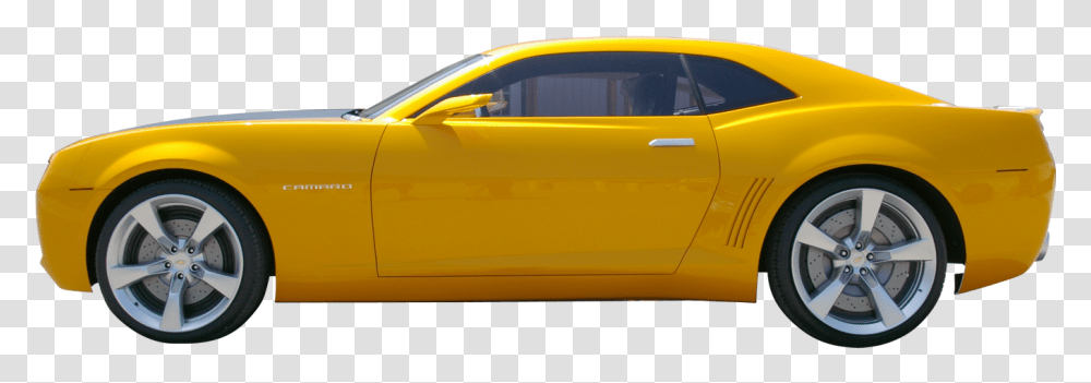 Yellow Camaro Background Car On Background, Vehicle, Transportation, Automobile, Tire Transparent Png