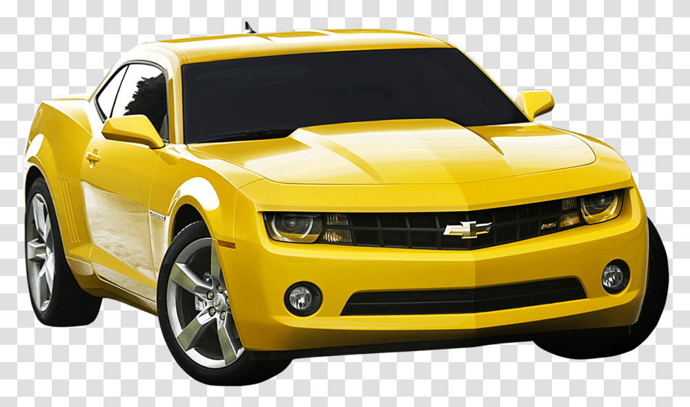 Yellow Camaro, Car, Vehicle, Transportation, Automobile Transparent Png