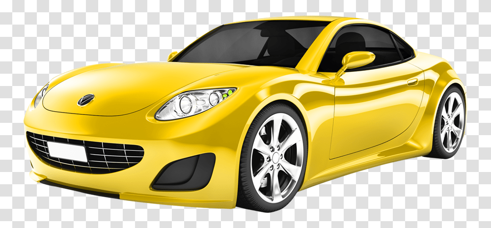 Yellow Car Side View, Vehicle, Transportation, Wheel, Machine Transparent Png