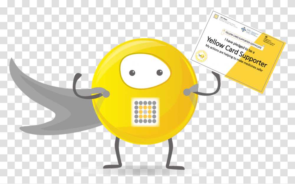 Yellow Card Supporter Pledge Happy, Text, Document, Electronics, Driving License Transparent Png