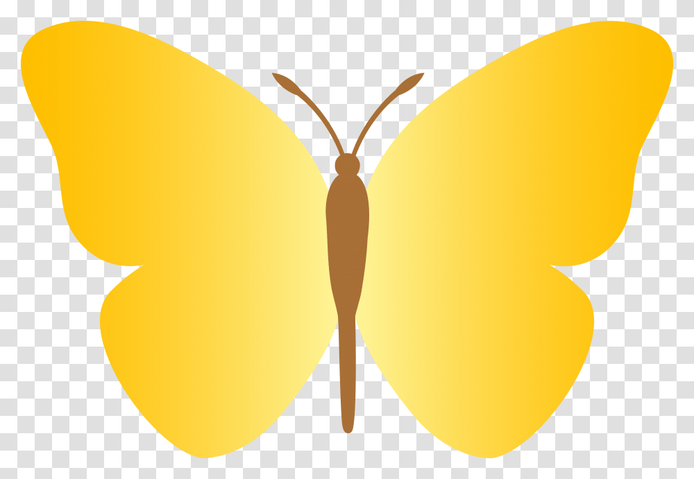 Yellow Cartoon Butterfly Clipart Yellow Butterfly Cute Cartoon, Plant, Food, Vegetable, Produce Transparent Png