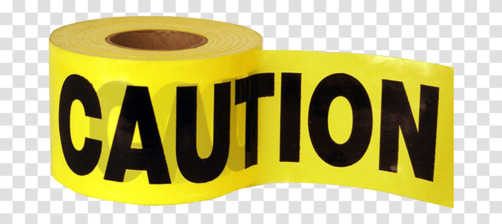 Yellow Caution Barricade Tape Duc Tape Transperent, Label, Alphabet Transparent Png