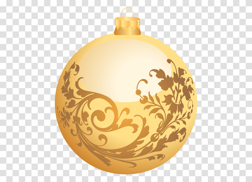 Yellow Christmas Ball, Gold, Plant, Lamp, Food Transparent Png