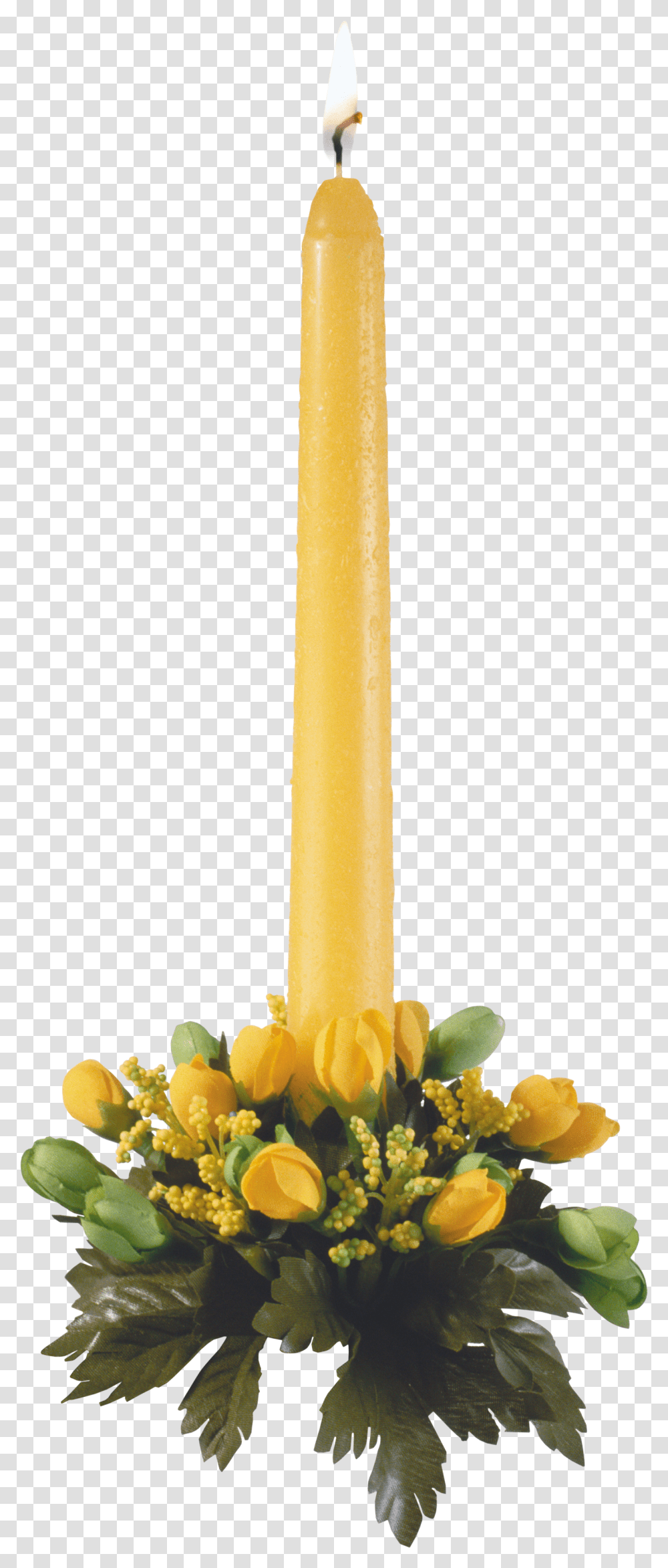 Yellow Christmas Candle Image Christmas Candle, Ice Pop Transparent Png