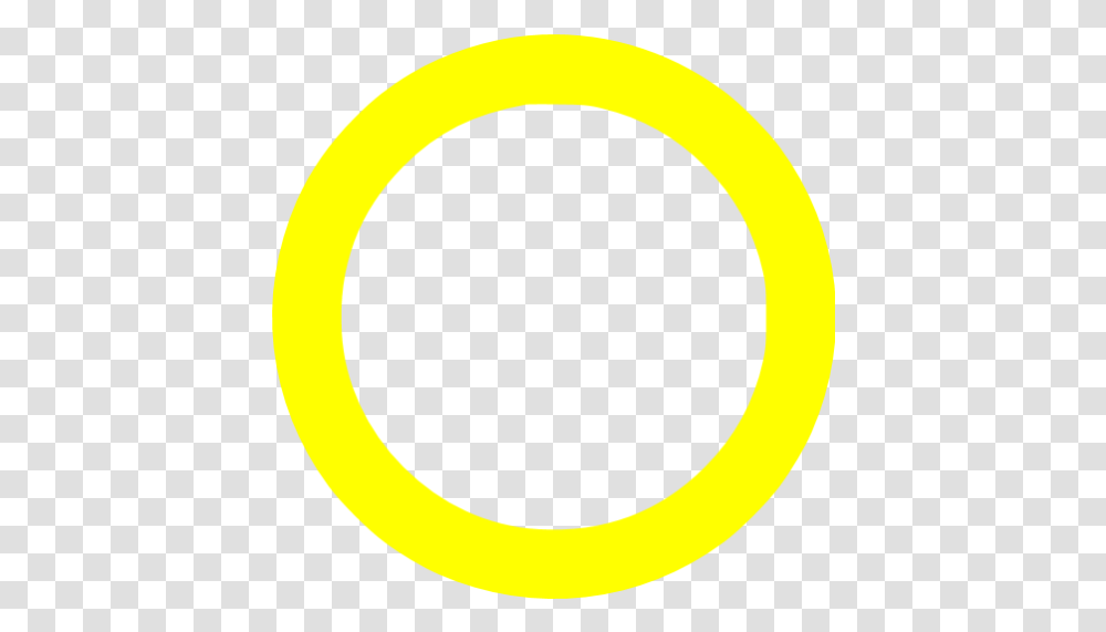 Yellow Circle Outline Icon Black And Yellow Circle, Label, Text, Moon, Astronomy Transparent Png